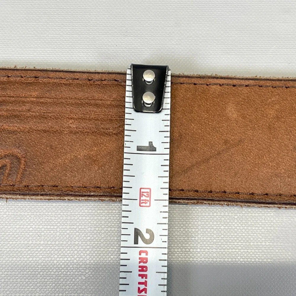 Harley-Davidson Belt Mens Size 40 Brown Leather Western Biker Buckle - USA